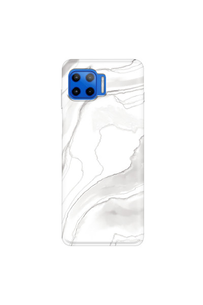 MOTOROLA by LENOVO - Moto G 5G Plus - Soft Clear Case - Pure Marble Collection III.