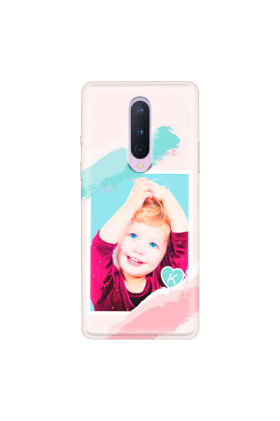 ONEPLUS - OnePlus 8 - Soft Clear Case - Kids Initial Photo