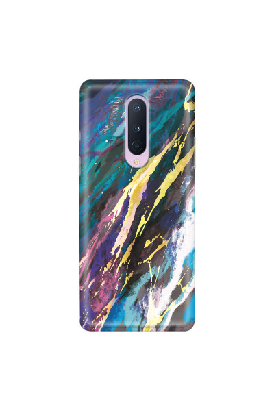 ONEPLUS - OnePlus 8 - Soft Clear Case - Marble Bahama Blue