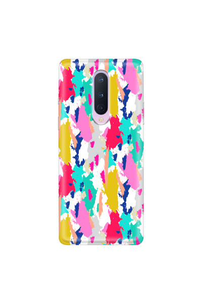 ONEPLUS - OnePlus 8 - Soft Clear Case - Paint Strokes