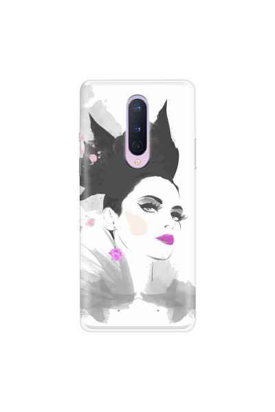 ONEPLUS - OnePlus 8 - Soft Clear Case - Pink Lips