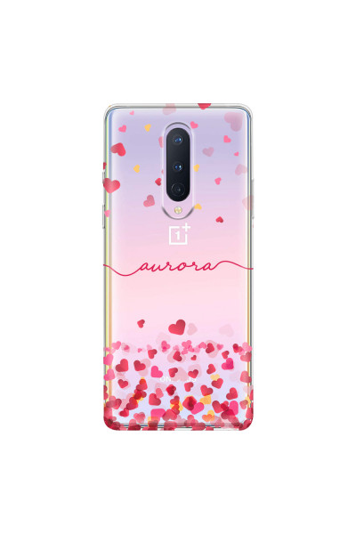 ONEPLUS - OnePlus 8 - Soft Clear Case - Scattered Hearts