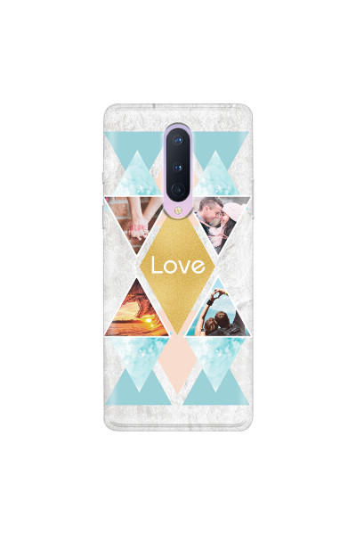 ONEPLUS - OnePlus 8 - Soft Clear Case - Triangle Love Photo
