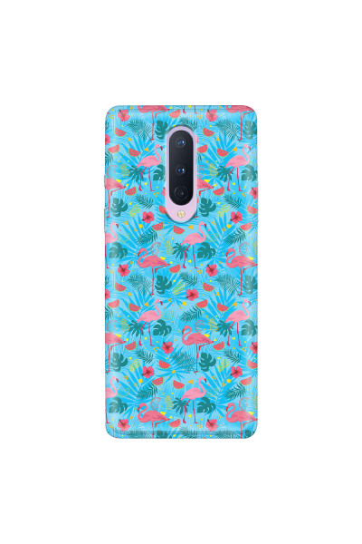 ONEPLUS - OnePlus 8 - Soft Clear Case - Tropical Flamingo IV