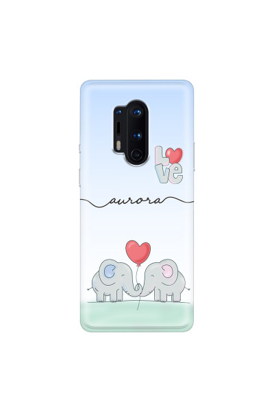ONEPLUS - OnePlus 8 Pro - Soft Clear Case - Elephants in Love