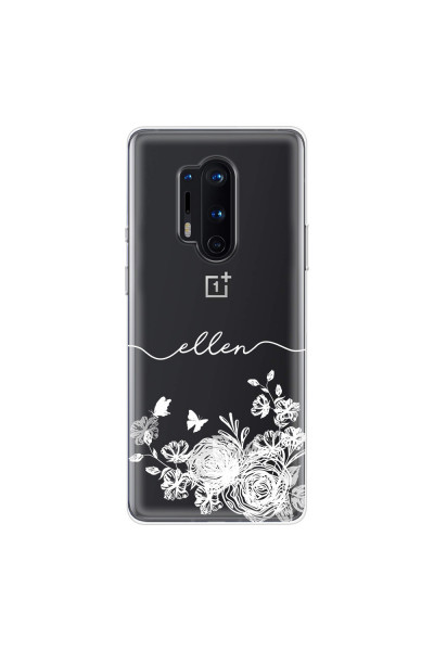 ONEPLUS - OnePlus 8 Pro - Soft Clear Case - Handwritten White Lace