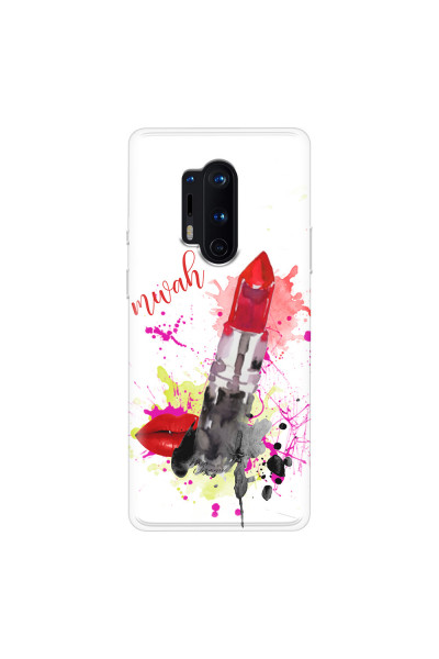 ONEPLUS - OnePlus 8 Pro - Soft Clear Case - Lipstick