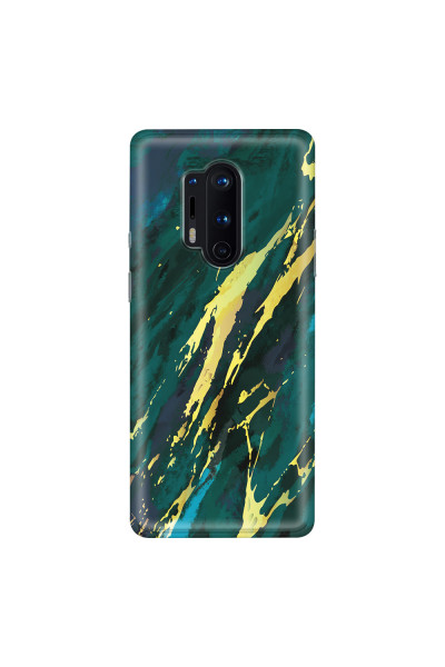 ONEPLUS - OnePlus 8 Pro - Soft Clear Case - Marble Emerald Green