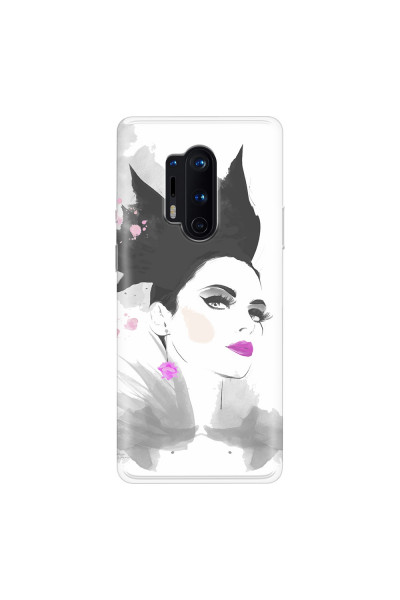 ONEPLUS - OnePlus 8 Pro - Soft Clear Case - Pink Lips