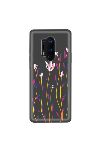 ONEPLUS - OnePlus 8 Pro - Soft Clear Case - Pink Tulips
