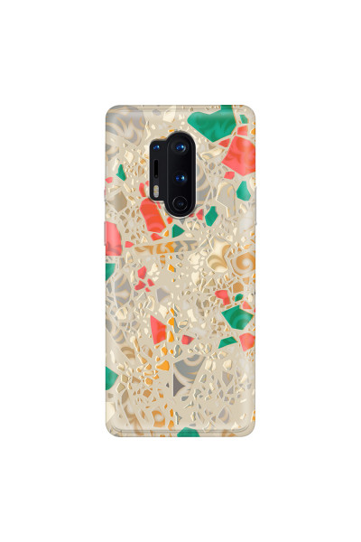 ONEPLUS - OnePlus 8 Pro - Soft Clear Case - Terrazzo Design Gold