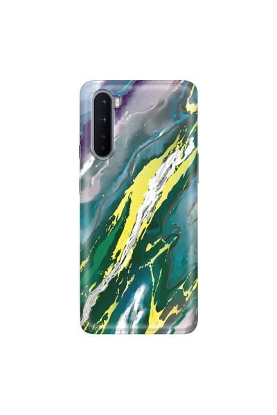 ONEPLUS - OnePlus Nord - Soft Clear Case - Marble Rainforest Green