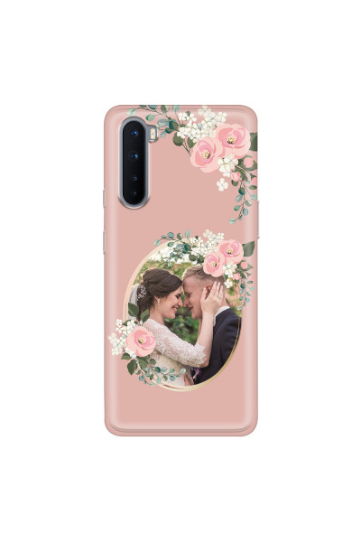 ONEPLUS - OnePlus Nord - Soft Clear Case - Pink Floral Mirror Photo
