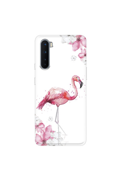 ONEPLUS - OnePlus Nord - Soft Clear Case - Pink Tropes
