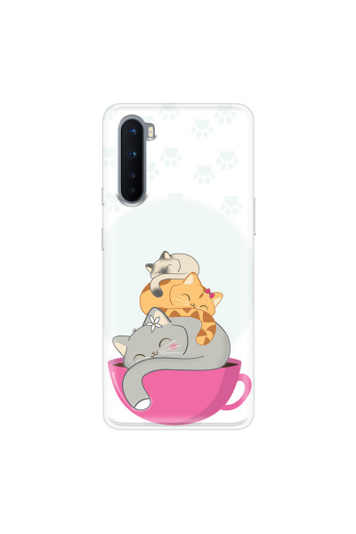 ONEPLUS - OnePlus Nord - Soft Clear Case - Sleep Tight Kitty