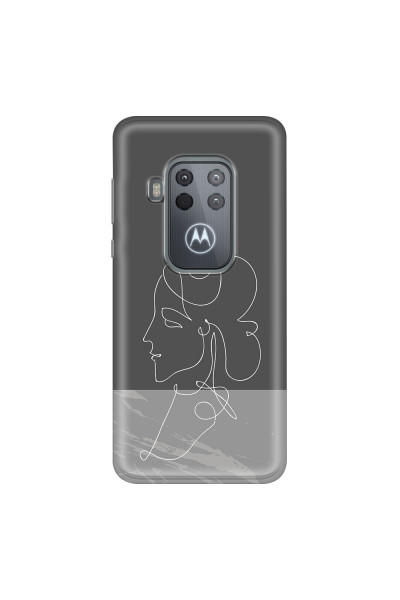 MOTOROLA by LENOVO - Moto One Zoom - Soft Clear Case - Miss Marble