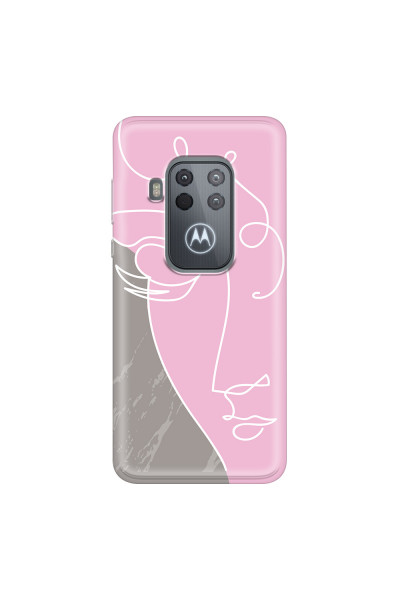 MOTOROLA by LENOVO - Moto One Zoom - Soft Clear Case - Miss Pink