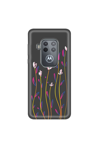 MOTOROLA by LENOVO - Moto One Zoom - Soft Clear Case - Pink Tulips