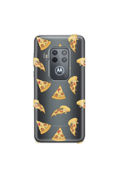 MOTOROLA by LENOVO - Moto One Zoom - Soft Clear Case - Pizza Phone Case