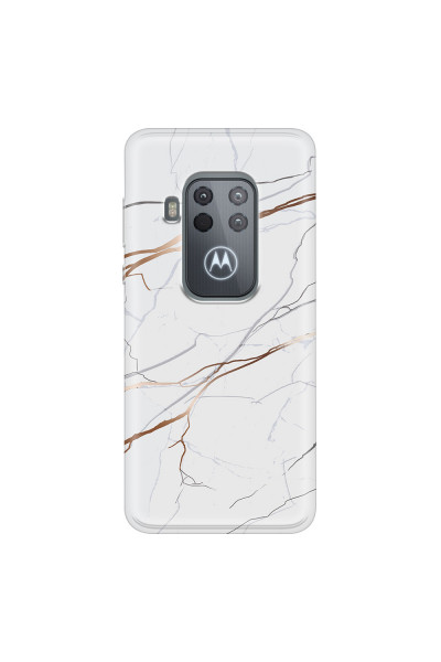 MOTOROLA by LENOVO - Moto One Zoom - Soft Clear Case - Pure Marble Collection IV.