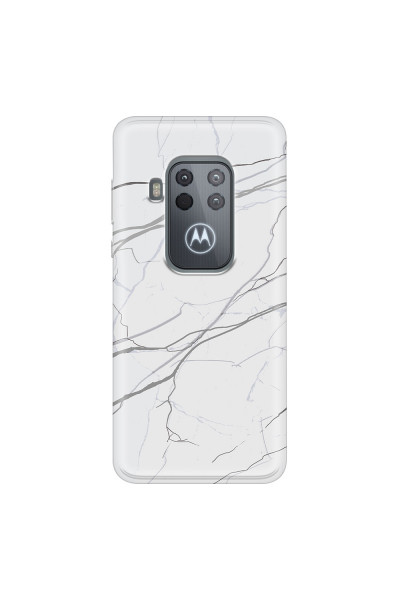 MOTOROLA by LENOVO - Moto One Zoom - Soft Clear Case - Pure Marble Collection V.