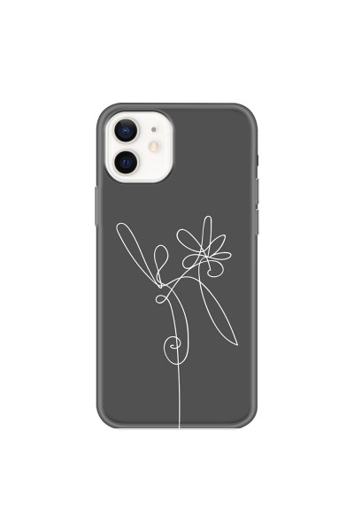 APPLE - iPhone 12 - Soft Clear Case - Flower In The Dark