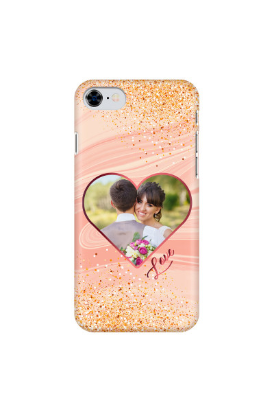 APPLE - iPhone SE 2020 - 3D Snap Case - Glitter Love Heart Photo