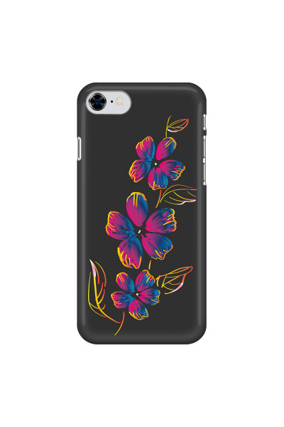 APPLE - iPhone SE 2020 - 3D Snap Case - Spring Flowers In The Dark