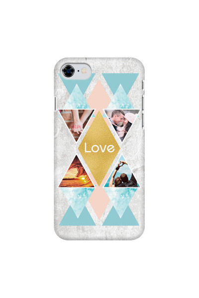 APPLE - iPhone SE 2020 - 3D Snap Case - Triangle Love Photo