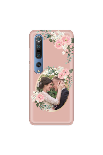 XIAOMI - Mi 10 Pro - Soft Clear Case - Pink Floral Mirror Photo