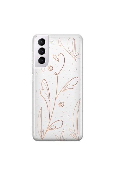 SAMSUNG - Galaxy S21 Plus - Soft Clear Case - Flowers In Style