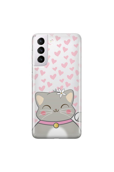 SAMSUNG - Galaxy S21 Plus - Soft Clear Case - Kitty