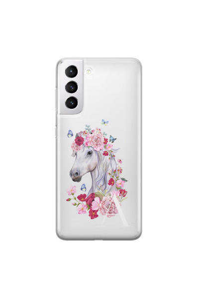 SAMSUNG - Galaxy S21 Plus - Soft Clear Case - Magical Horse White