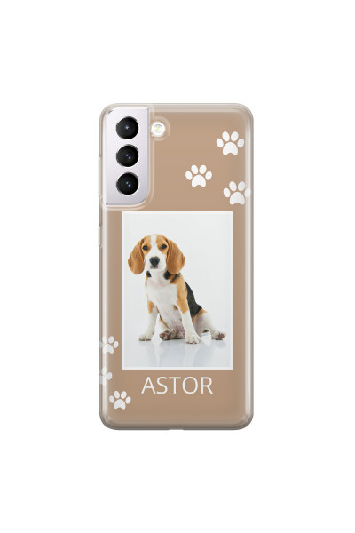 SAMSUNG - Galaxy S21 Plus - Soft Clear Case - Puppy