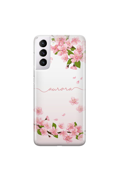 SAMSUNG - Galaxy S21 Plus - Soft Clear Case - Sakura Handwritten