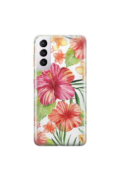 SAMSUNG - Galaxy S21 Plus - Soft Clear Case - Tropical Vibes