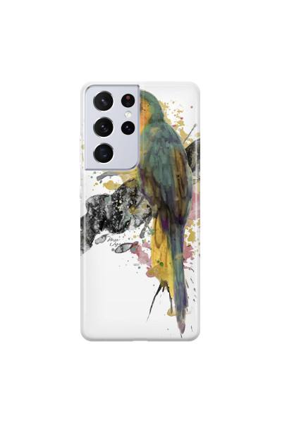 SAMSUNG - Galaxy S21 Ultra - Soft Clear Case - Parrot