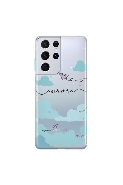 SAMSUNG - Galaxy S21 Ultra - Soft Clear Case - Up in the Clouds