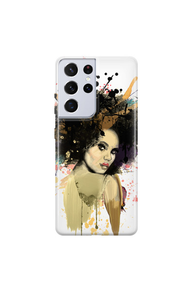 SAMSUNG - Galaxy S21 Ultra - Soft Clear Case - We love Afro