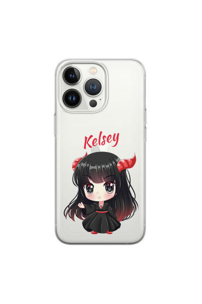 APPLE - iPhone 13 Pro Max - Soft Clear Case - Chibi Kelsey