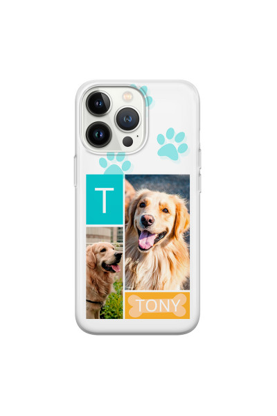 APPLE - iPhone 13 Pro Max - Soft Clear Case - Dog Collage