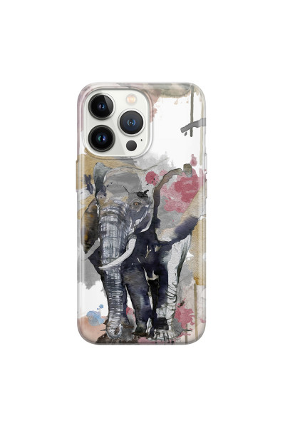 APPLE - iPhone 13 Pro Max - Soft Clear Case - Elephant