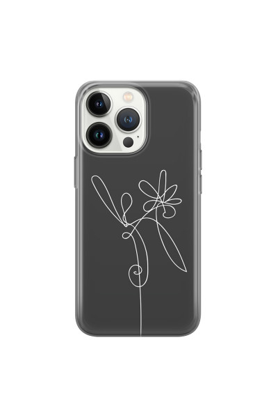 APPLE - iPhone 13 Pro Max - Soft Clear Case - Flower In The Dark