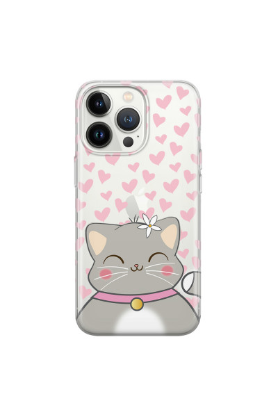 APPLE - iPhone 13 Pro Max - Soft Clear Case - Kitty