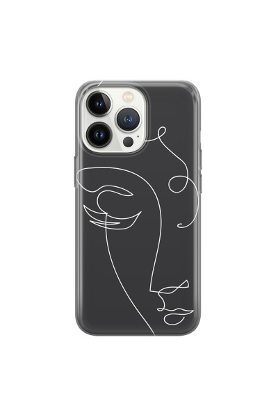 APPLE - iPhone 13 Pro Max - Soft Clear Case - Light Portrait in Picasso Style