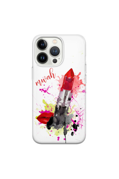 APPLE - iPhone 13 Pro Max - Soft Clear Case - Lipstick