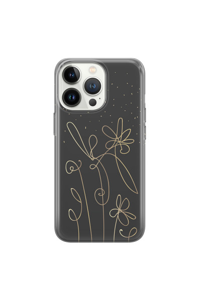 APPLE - iPhone 13 Pro Max - Soft Clear Case - Midnight Flowers