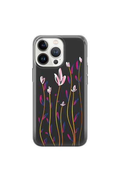 APPLE - iPhone 13 Pro Max - Soft Clear Case - Pink Tulips