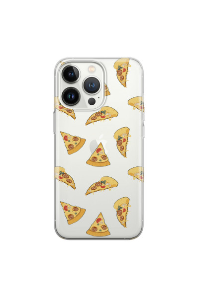 APPLE - iPhone 13 Pro Max - Soft Clear Case - Pizza Phone Case