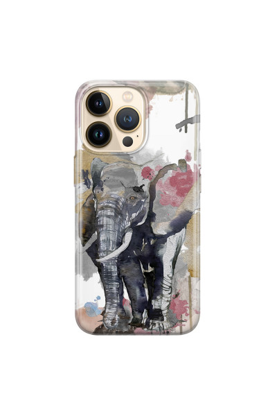 APPLE - iPhone 13 Pro - Soft Clear Case - Elephant